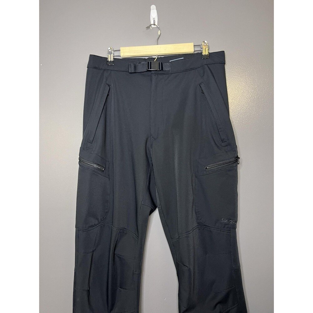 Solstice Snow Pants Mens XL Black Softshell Insulated Hiking Ski Water Resistant